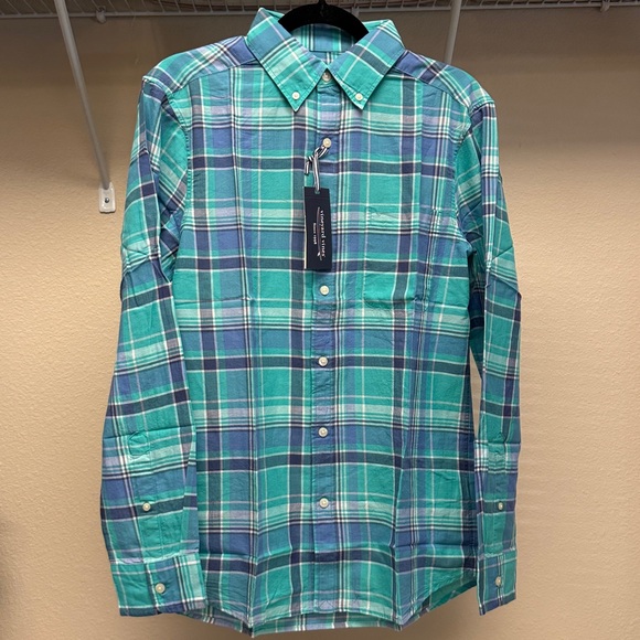 Vineyard Vines Other - VINEYARD VINES TORTOLA PLAID MADRAS SHIRT CLASSIC FIT AQUINNAH AQUA - S